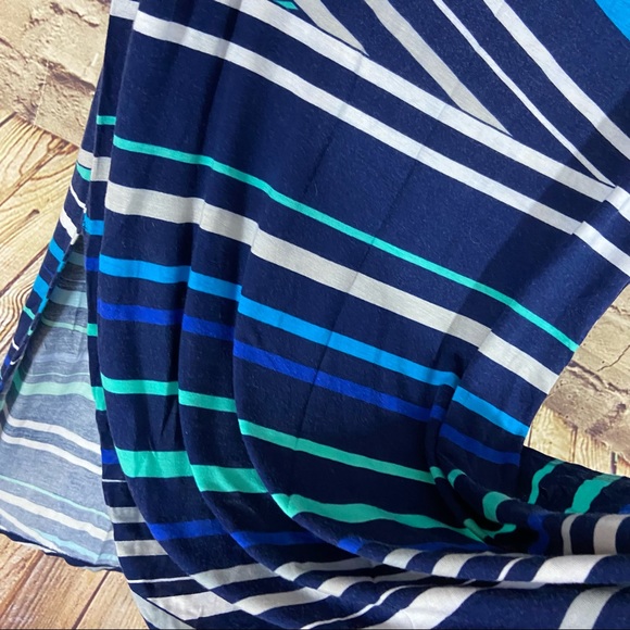 A.n.a. Blue geometric midi skirt size medium - Picture 7 of 8